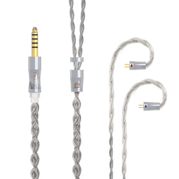 【KBEAR Chord】6N Graphene+4N OFC Silver-plated Mixedly Braided Upgrade Cable - KEEPHIFI