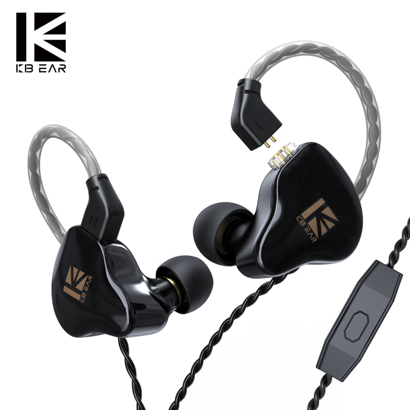 KBEAR Streamer 2PIN Handmade Molded Single Dynamic In-Ear HiFi Headphones