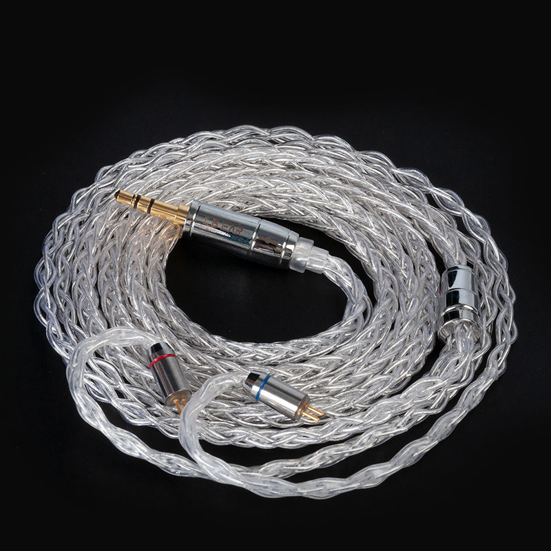 【KBEAR Limpid Pro】 8 Core Pure Silver Cable|Free Shipping