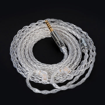 【KBEAR Limpid Pro】 8 Core Pure Silver Cable|Free Shipping - KEEPHIFI