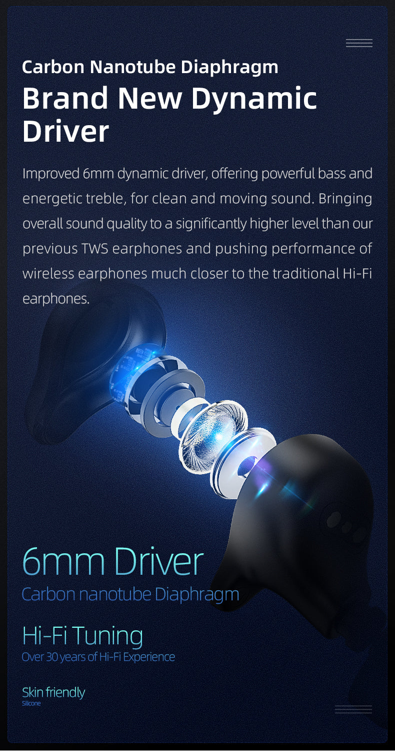 【SHANLING MTW300】 TWS True Wireless Stereo Bluetooth 5.2 Sports Earphone|Free Shipping