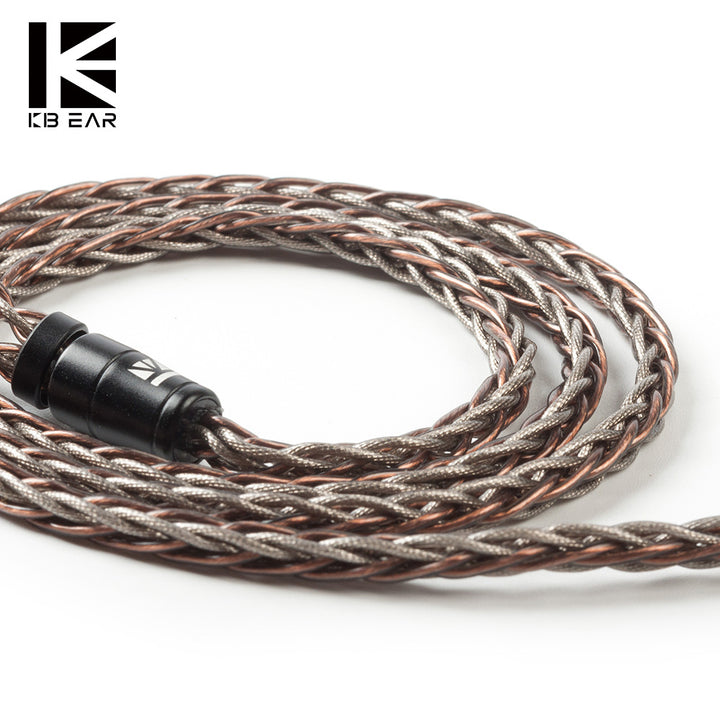 【KBEAR Rhyme】8 core UPOCC single crystal copper cable|Free Shipping