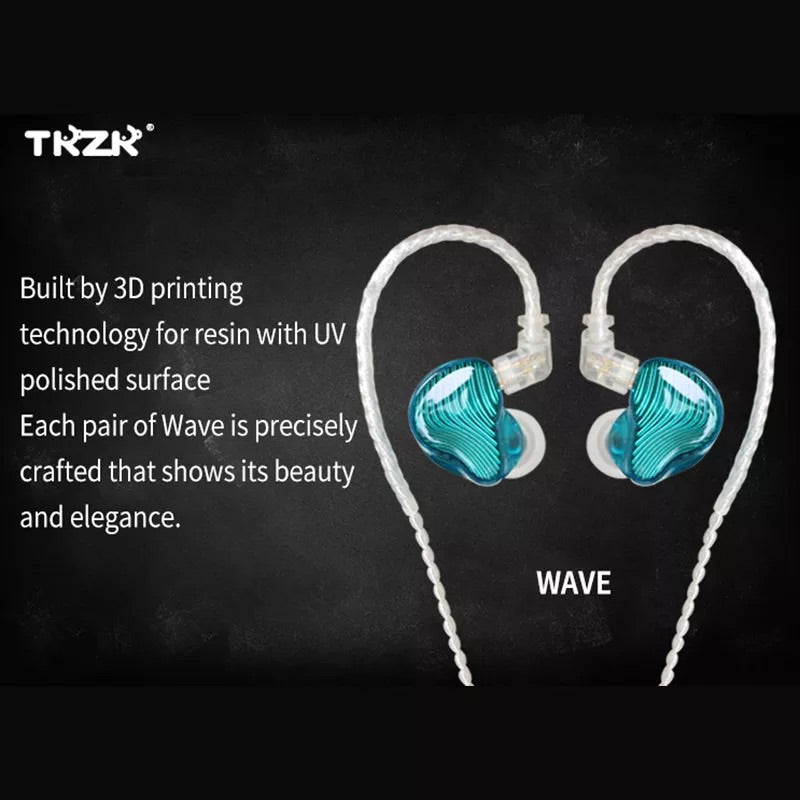 【TKZK Wave】1DD+1BA Hybrid In Ear Earphones|Free Shipping