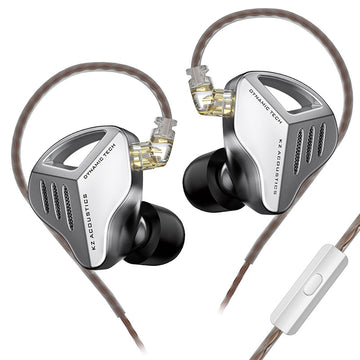 【KZ ZVX】 In-ear Earphones HiFi 0.75mm 2PIN OFC Flat Cable Detachable Earphone IEM - KEEPHIFI