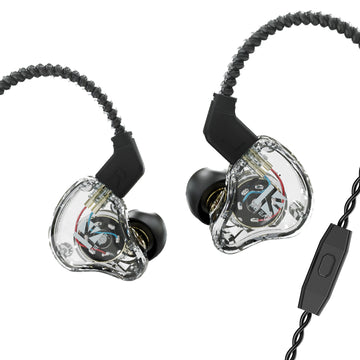 【KBEAR KS1】In Ear Monitor Super Bass Wired Earbuds, Crystal Clear Sound IEM Headphones, High Resolution Noise Canceling for Singers - KEEPHIFI