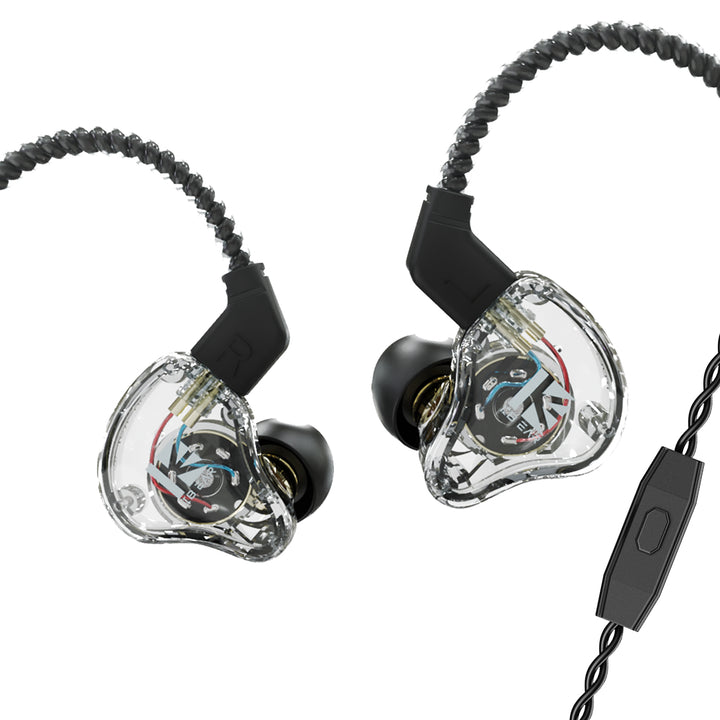 【KBEAR KS1】In Ear Monitor Super Bass Wired Earbuds, Crystal Clear Sound IEM Headphones, High Resolution Noise Canceling for Singers - KEEPHIFI