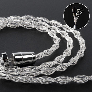 【KBEAR Limpid】4 Core 4N 99.99% Purity silver earphone cable|Free Shipping - KEEPHIFI
