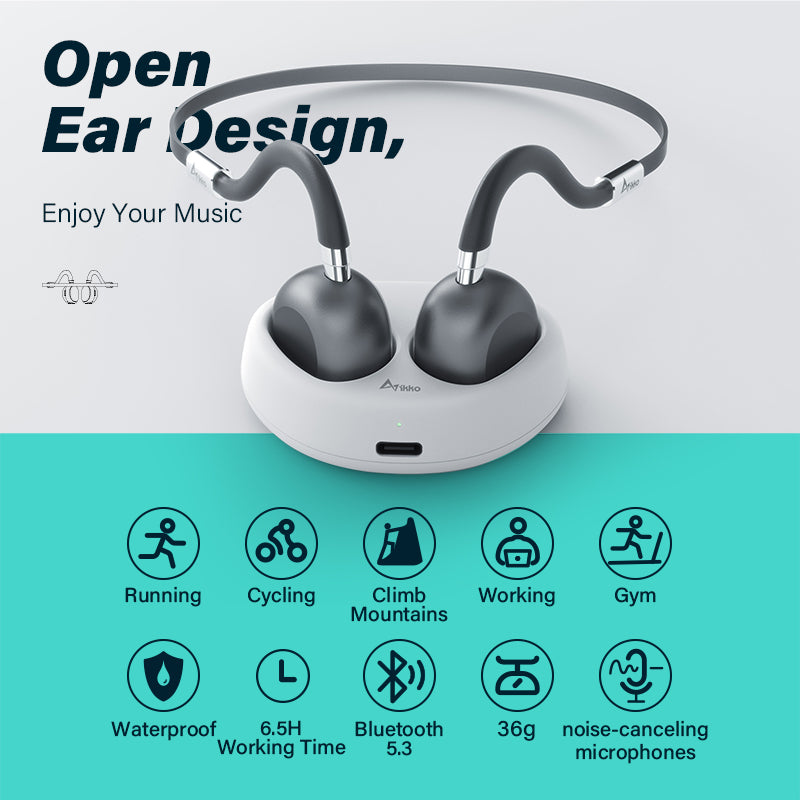 【IKKO ITG01】 Bone Conduction Wireless Bluetooth Headphones | Free Shipping
