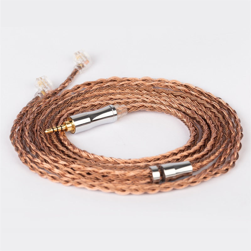 KBEAR SHOW-B 24 Core 5n OFC Cable de actualización Sonido caliente alrededor de las orejas con 120 cm de longitud 3.5 mm 2.5 mm 4.4 mm Enchufe