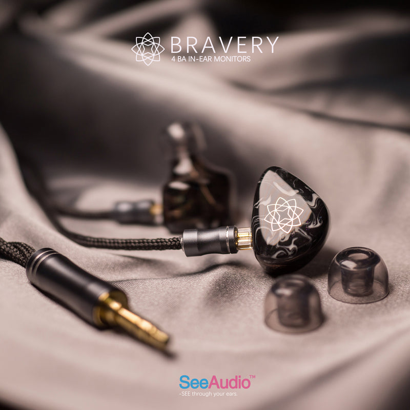 【SeeAudio Bravery】4BA HIFI In-ear Earphones | Free Shipping