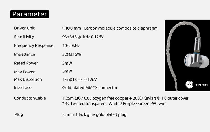 【TINHIFI T2 EVO】10MM Carbon Molecule Composite Diaphragm in Ear Monitors|Free Shipping