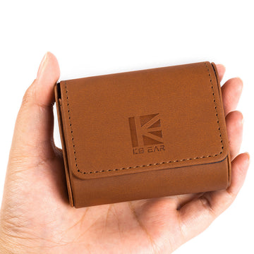【KBEAR Leather Case 】High-end Leather Earphone Case Earphones and Cables Storage Case - KEEPHIFI