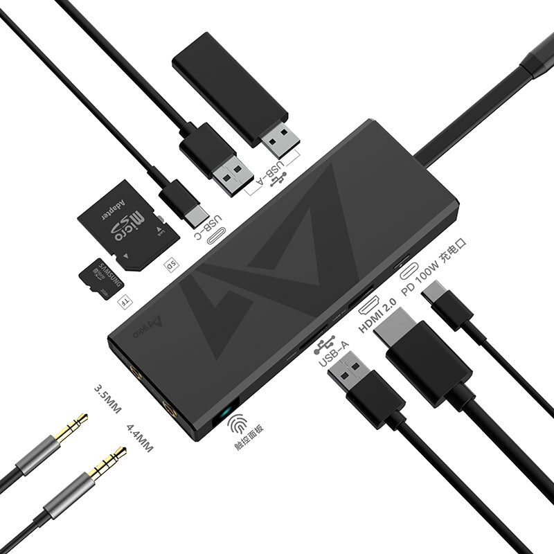 【IKKO ITX01】Docking Station USB C Hub USB 3.2 Adapter 10Gbps 10 in 1 Type C Hub Dock for Macbook Pro Air Xiaomi | Free Shipping