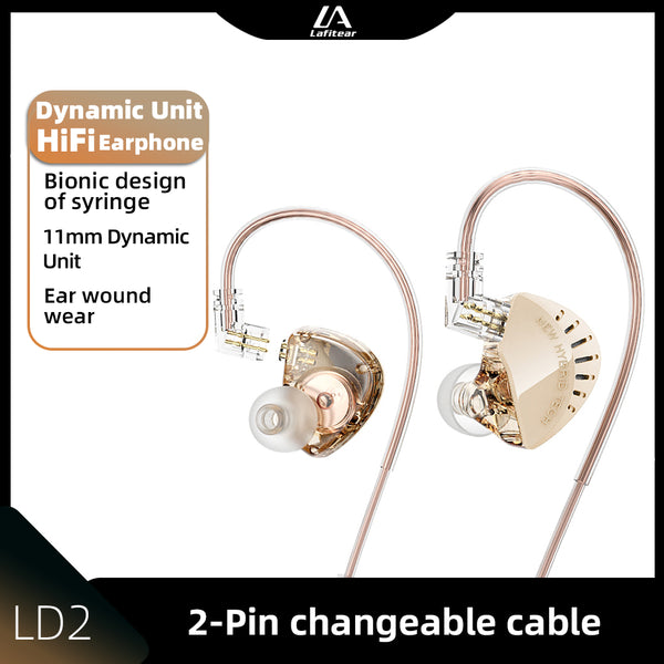 【Lafitear LD2】1DD In Ear Headphone Dual Magnetic Dynamic Drive Earphone