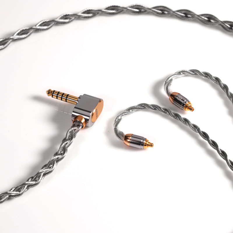 【DD HiFi BC130A (Air Nyx)】Silver Earphone Upgrade Cable with Shielding Layer | Free Shipping
