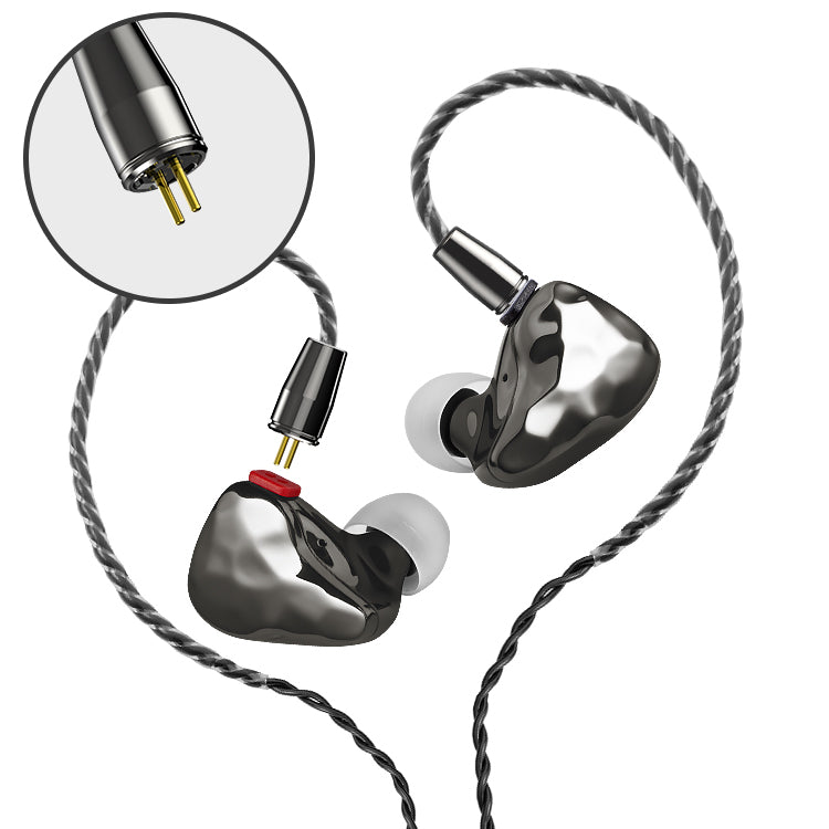 【IKKO Obsidian OH10】10mm Dynamic Drive + Knowles 33518 Balanced Drive Dual Hybrid in-Ear Monitor with Detachable Design in-Ear Headphone | Free Shipping