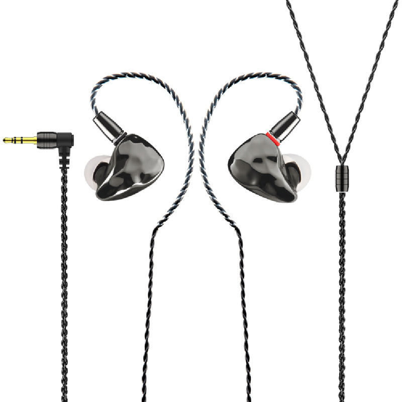 【IKKO Obsidian OH10】10mm Dynamic Drive + Knowles 33518 Balanced Drive Dual Hybrid in-Ear Monitor with Detachable Design in-Ear Headphone | Free Shipping
