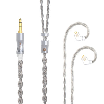 【KBEAR Chord】6N Graphene+4N OFC Silver-plated Mixedly Braided Upgrade Cable - KEEPHIFI