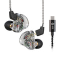 【CCZ Melody】Wired Headphone DD and BA Hybrid In Ear Hifi Earphones Type C Plug 10mm Dual Magnetic Circuit IEM