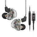 【CCZ Melody】Wired Headphone DD and BA Hybrid In Ear Hifi Earphones Type C Plug 10mm Dual Magnetic Circuit IEM