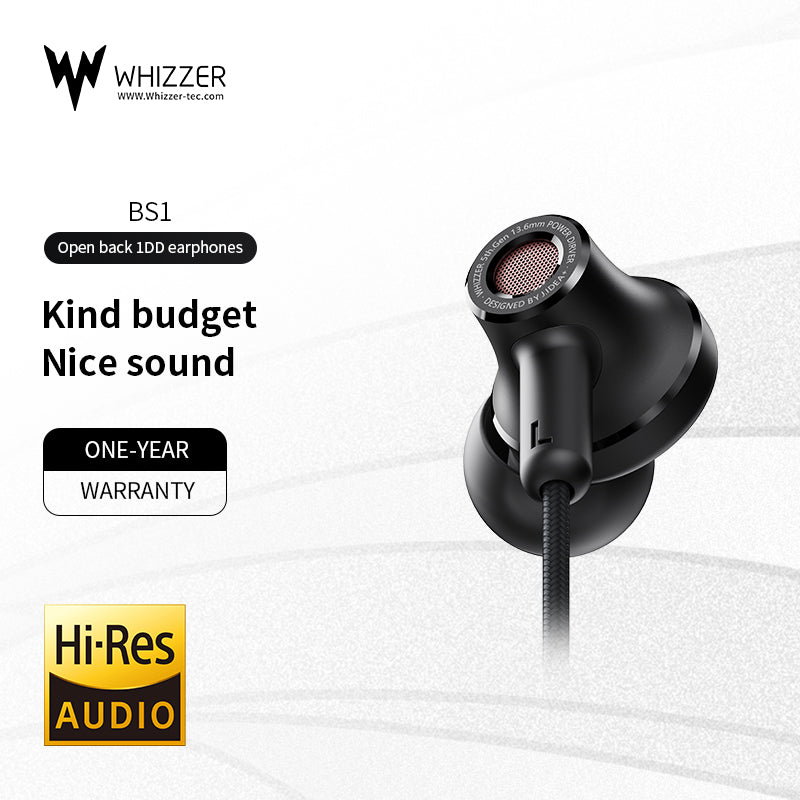 【Whizzer BS1】13.6mm Composite Diaphragm Driver Earbuds | Free Shipping