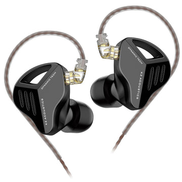 【KZ ZVX】 In-ear Earphones HiFi 0.75mm 2PIN OFC Flat Cable Detachable Earphone IEM - KEEPHIFI