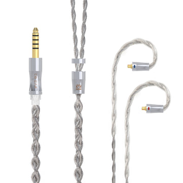 【KBEAR Chord】6N Graphene+4N OFC Silver-plated Mixedly Braided Upgrade Cable - KEEPHIFI